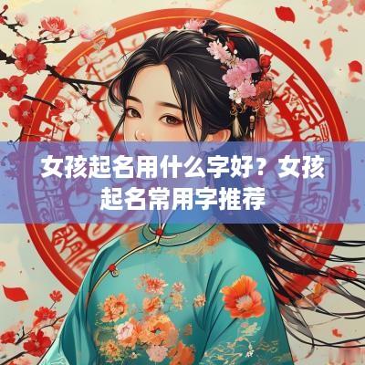 女孩起名用什么字好？女孩起名常用字推荐