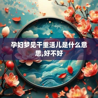 孕妇梦见干重活儿是什么意思,好不好