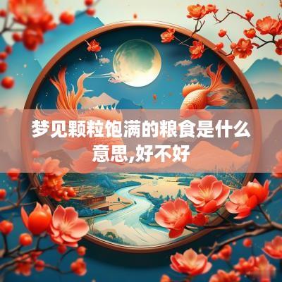 梦见颗粒饱满的粮食是什么意思,好不好