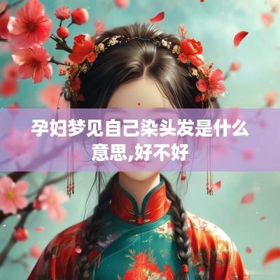 孕妇梦见自己染头发是什么意思,好不好