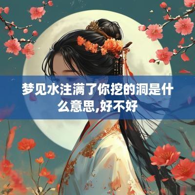 梦见水注满了你挖的洞是什么意思,好不好