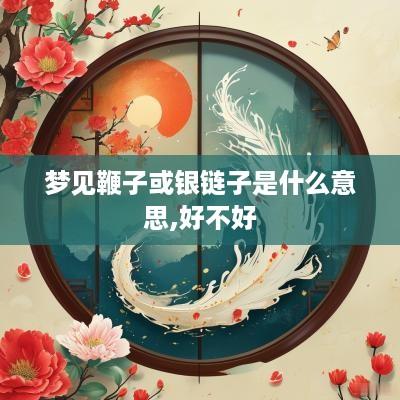 梦见鞭子或银链子是什么意思,好不好
