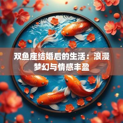 双鱼座结婚后的生活：浪漫梦幻与情感丰盈