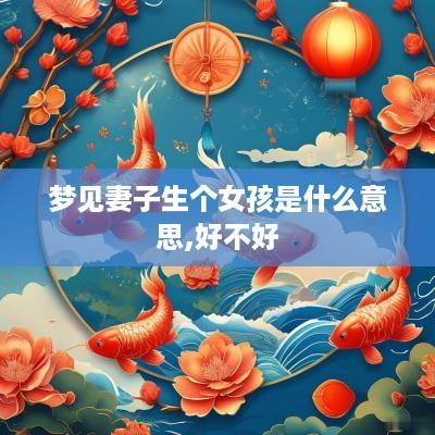 梦见妻子生个女孩是什么意思,好不好