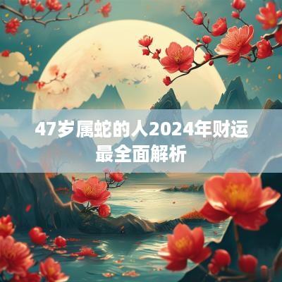 47岁属蛇的人2025年财运最全面解析