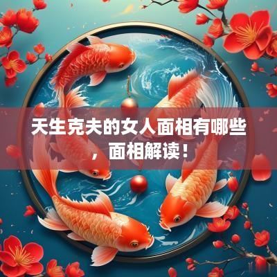 天生克夫的女人面相有哪些，面相解读！
