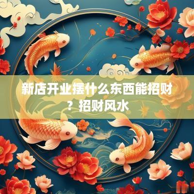 新店开业摆什么东西能招财？招财风水