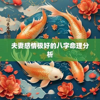 夫妻感情极好的八字命理分析