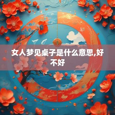 女人梦见桌子是什么意思,好不好