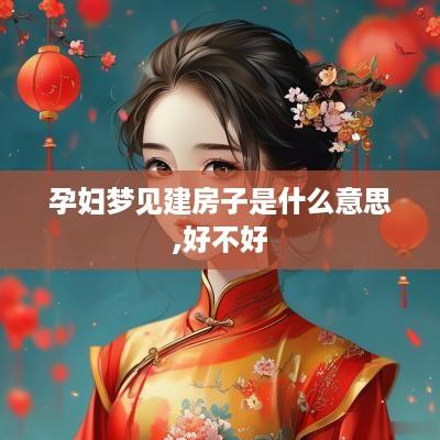 孕妇梦见建房子是什么意思,好不好