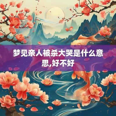 梦见亲人被杀大哭是什么意思,好不好