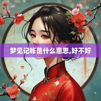 梦见记帐是什么意思,好不好