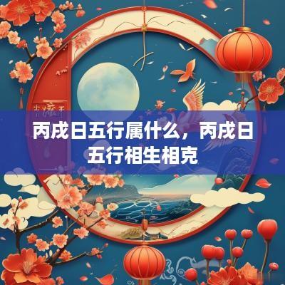 丙戌日五行属什么，丙戌日五行相生相克