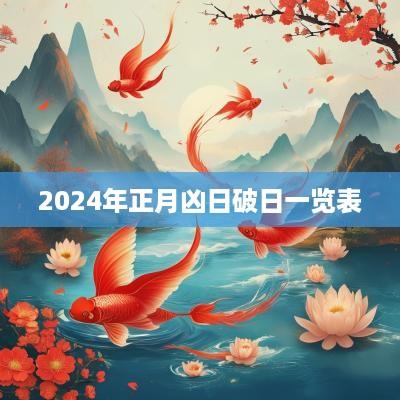2025年正月凶日破日一览表
