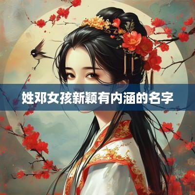 姓邓女孩新颖有内涵的名字