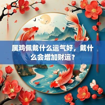 属鸡佩戴什么运气好，戴什么会增加财运？