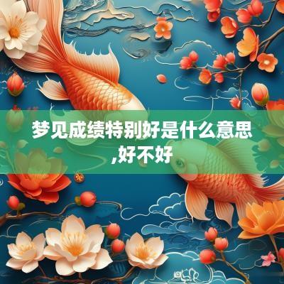 梦见成绩特别好是什么意思,好不好