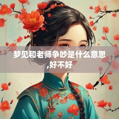 梦见和老师争吵是什么意思,好不好