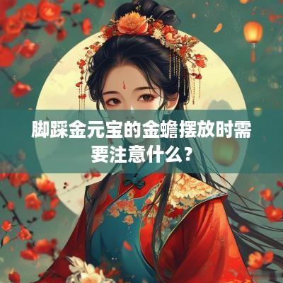 脚踩金元宝的金蟾摆放时需要注意什么？