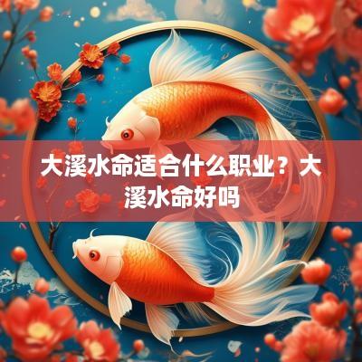 大溪水命适合什么职业？大溪水命好吗