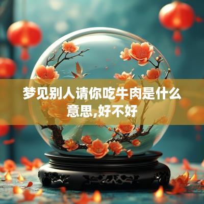 梦见别人请你吃牛肉是什么意思,好不好