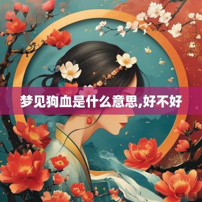 梦见狗血是什么意思,好不好