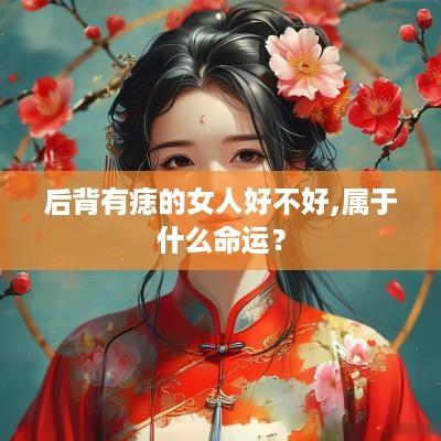 后背有痣的女人好不好,属于什么命运？