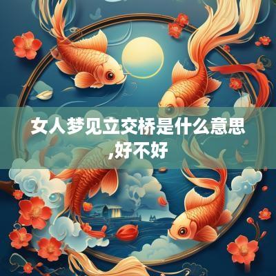 女人梦见立交桥是什么意思,好不好