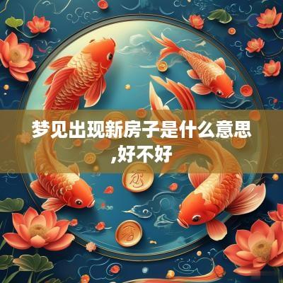 梦见出现新房子是什么意思,好不好