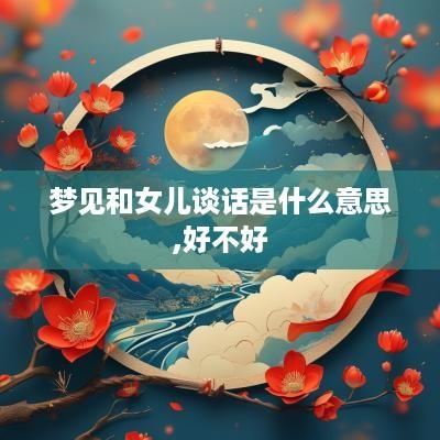 梦见和女儿谈话是什么意思,好不好