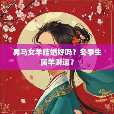 男马女羊结婚好吗？冬季生属羊财运？