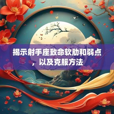 揭示射手座致命软肋和弱点，以及克服方法