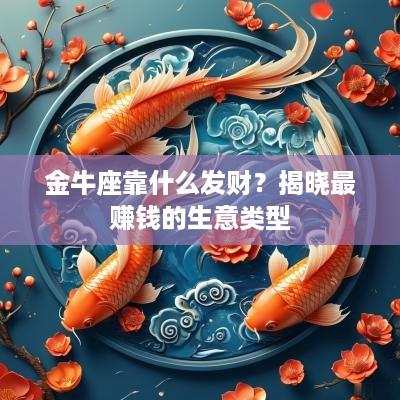金牛座靠什么发财？揭晓最赚钱的生意类型