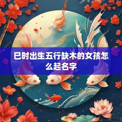 巳时出生五行缺木的女孩怎么起名字