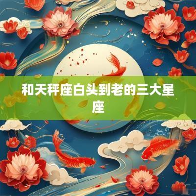 和天秤座白头到老的三大星座