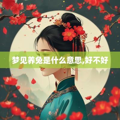 梦见养兔是什么意思,好不好