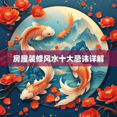 房屋装修风水十大忌讳详解