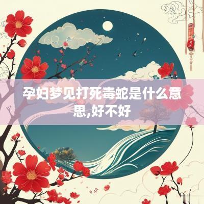 孕妇梦见打死毒蛇是什么意思,好不好
