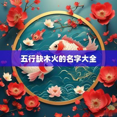 五行缺木火的名字大全