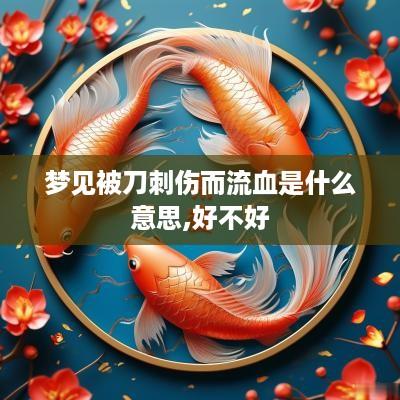 梦见被刀刺伤而流血是什么意思,好不好
