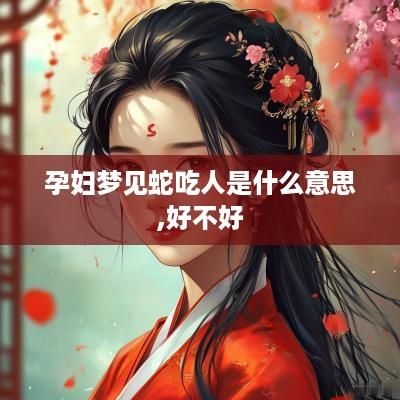 孕妇梦见蛇吃人是什么意思,好不好