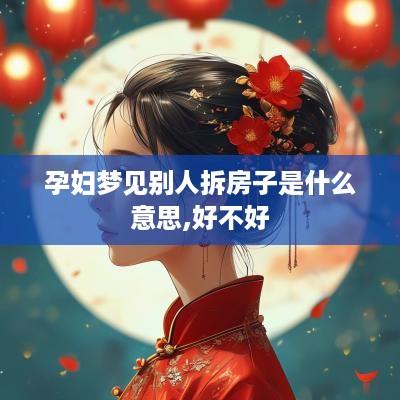 孕妇梦见别人拆房子是什么意思,好不好