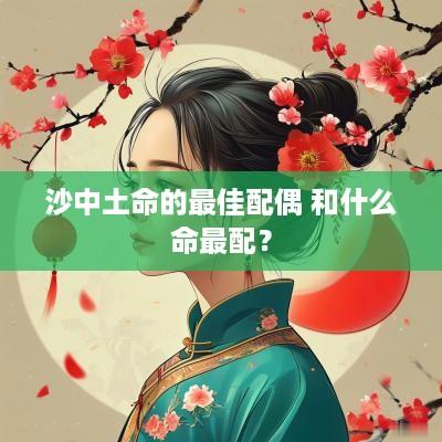 沙中土命的最佳配偶 和什么命最配？