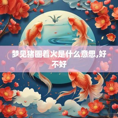 梦见猪圈着火是什么意思,好不好
