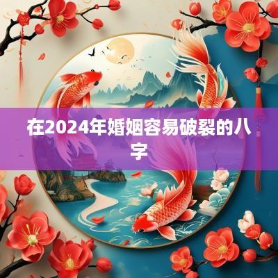 在2025年婚姻容易破裂的八字