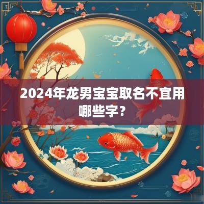 2025年龙男宝宝取名不宜用哪些字？