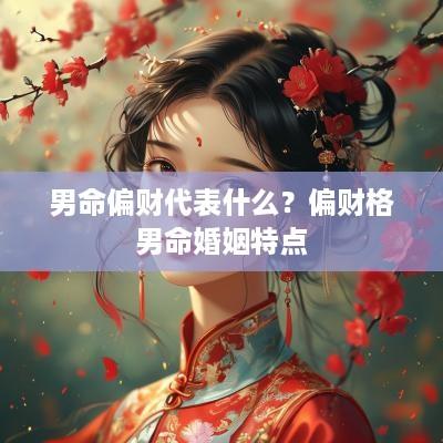 男命偏财代表什么？偏财格男命婚姻特点