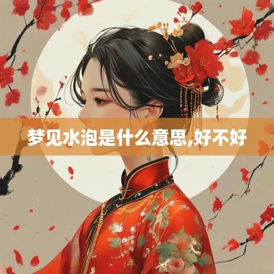 梦见水泡是什么意思,好不好