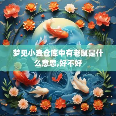 梦见小麦仓库中有老鼠是什么意思,好不好