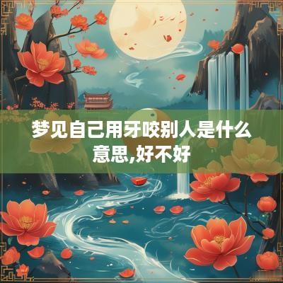 梦见自己用牙咬别人是什么意思,好不好